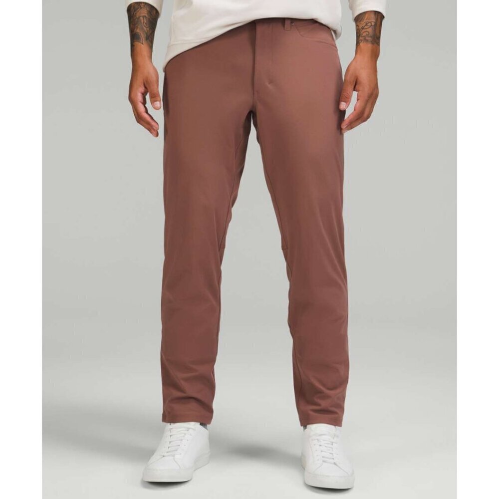 Lululemon ABC Classic Fit 5 Pocket Warpstreme Pants Smokey Topaz 38x32 NWT